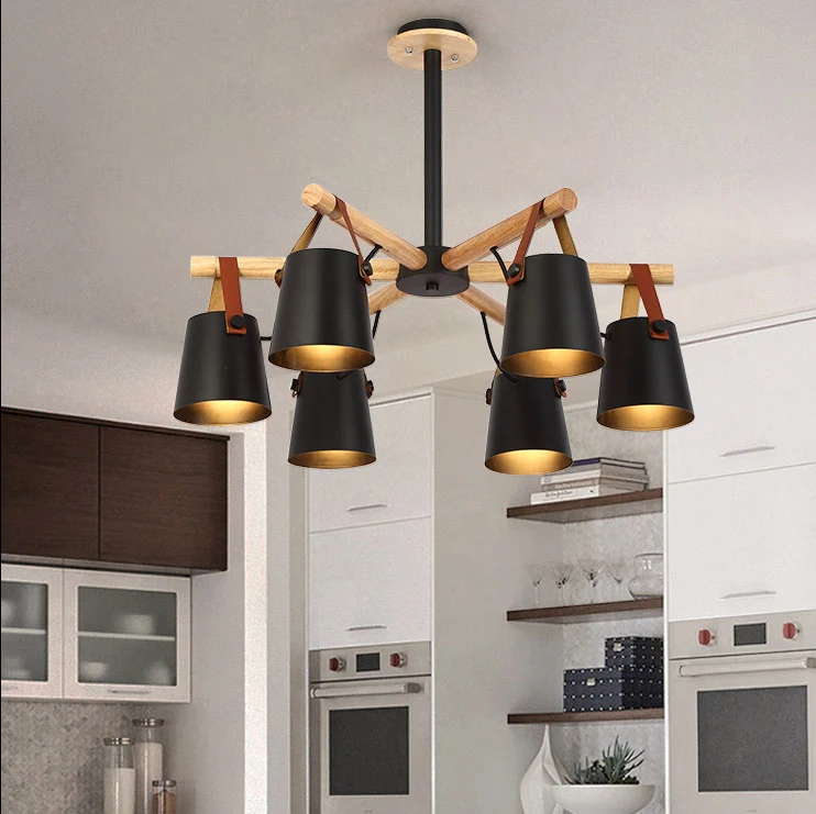Lustre Avec Abat Jour Noir Nero