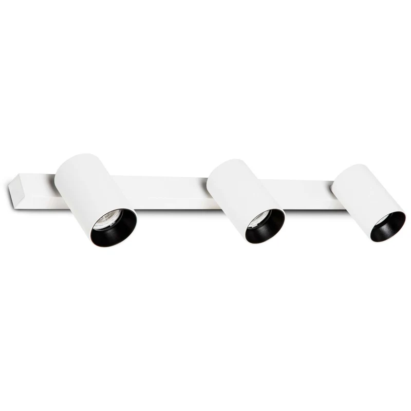 Rampe de spots orientables STAN-3 blanc mat