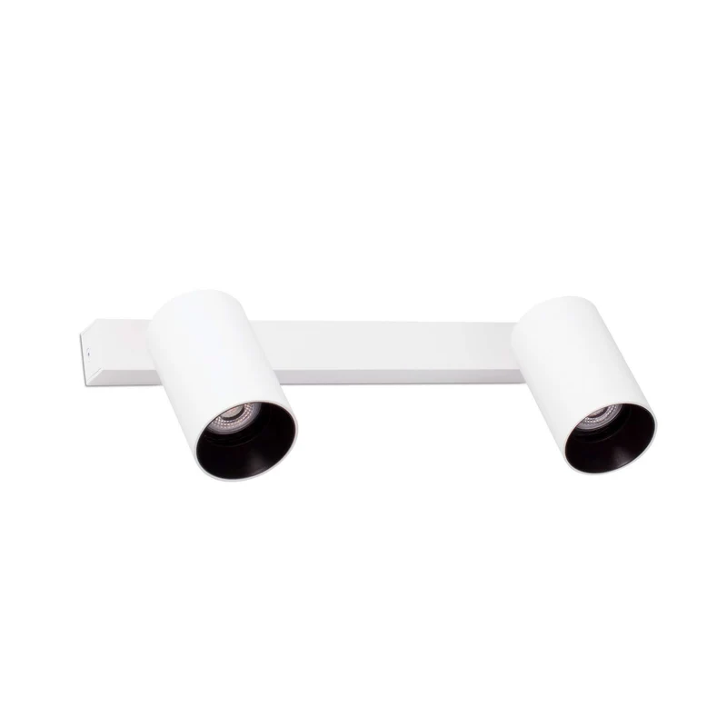 Rampe de spots orientables STAN-2 blanc mat