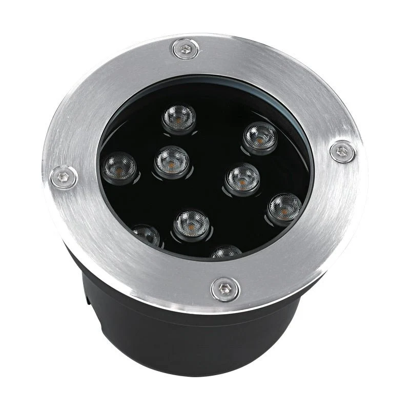 Spot Extérieur Encastrable 9W IP67 220V Sol 30° Ø120
