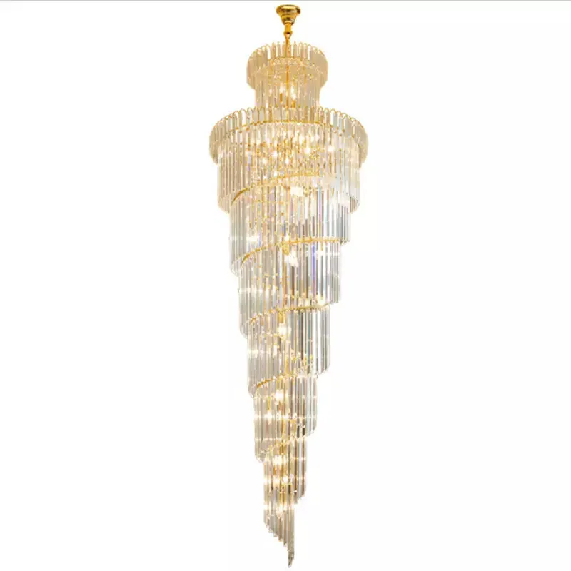 Grand lustre en verre pour hauts plafonds