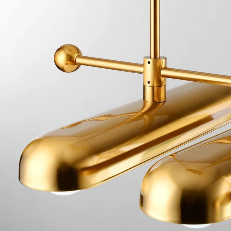 Lustre Art Déco Années 1930 Doré Longiligne – 3 à 7 LED