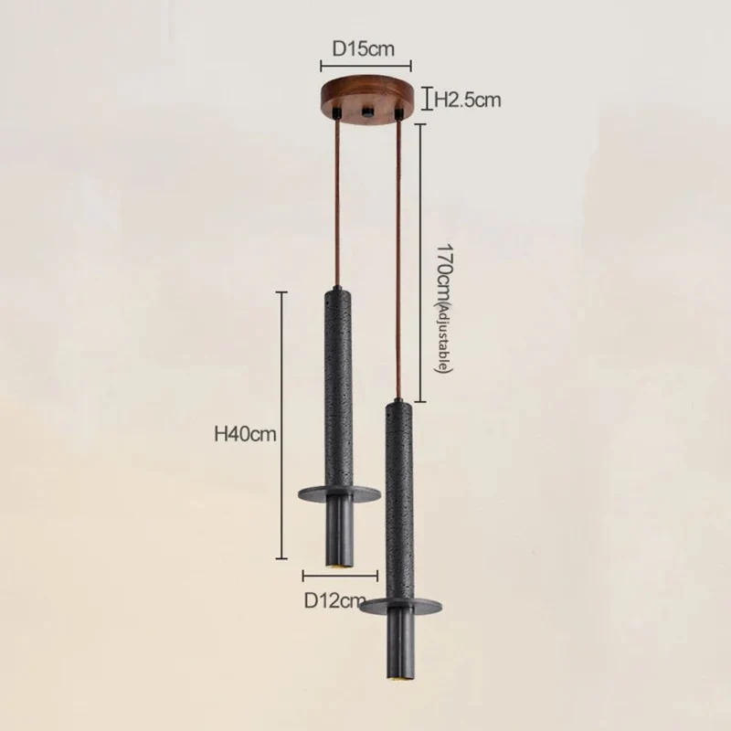 Suspension Ciment Sculpturale en Travertin – Éclat Naturel et Authentique