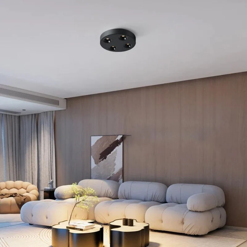 Plafonnier Couloir Moderne Ultra Mince – 4 Spots, 3,5cm d'Épaisseur