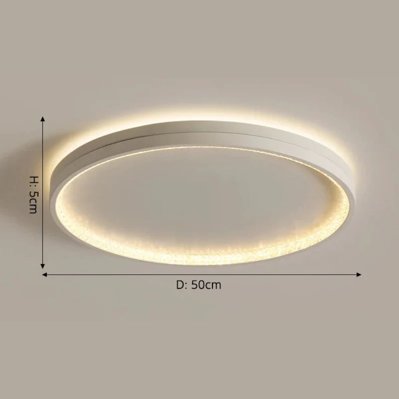 Plafonnier Aluminium Rond Macaron – Polyvalent, Toutes Pièces