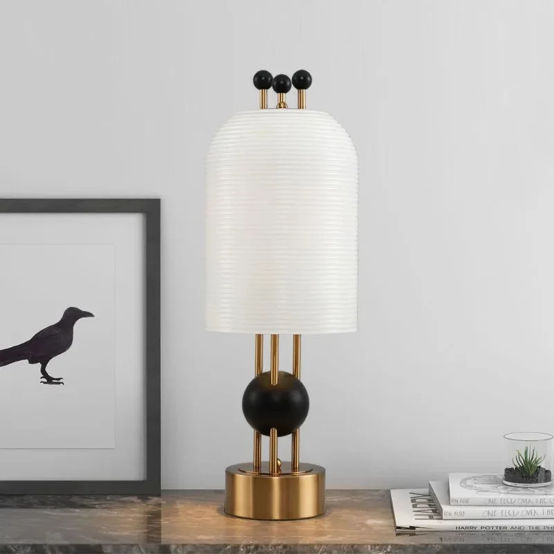 Lampe de Salon à Poser Moderne Nordique – Chevet ou Bureau, Opalin