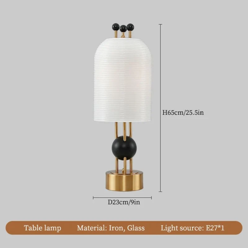 Lampe de Salon à Poser Moderne Nordique – Chevet ou Bureau, Opalin