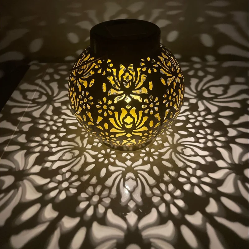 Applique Murale Sans Électricité Rétro – Lanterne Solaire pour Jardin