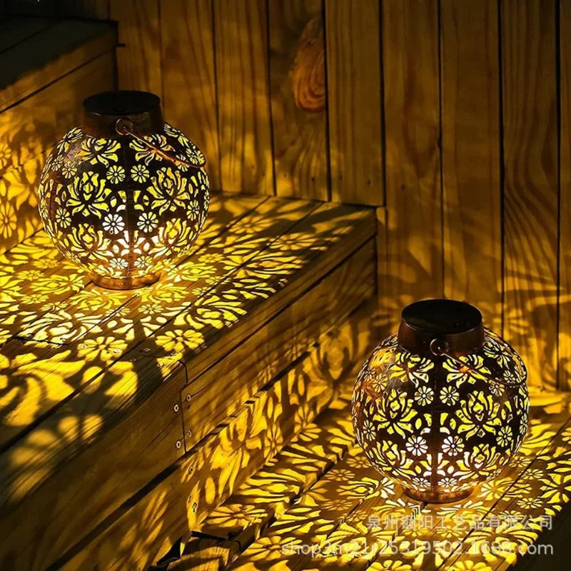 Applique Murale Sans Électricité Rétro – Lanterne Solaire pour Jardin