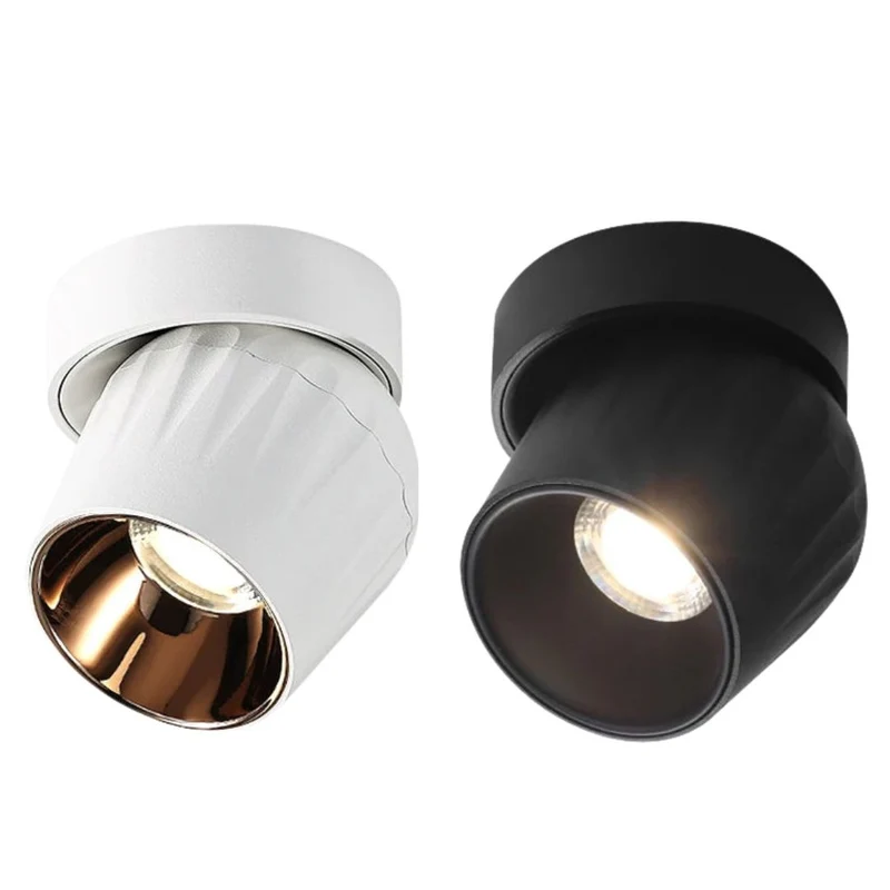 Spot LED Dimmable 24W Anti-Éblouissement – Orientable 90°, 4 Coloris