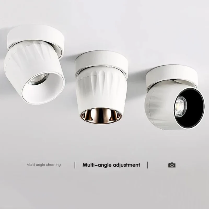 Spot LED Dimmable 24W Anti-Éblouissement – Orientable 90°, 4 Coloris