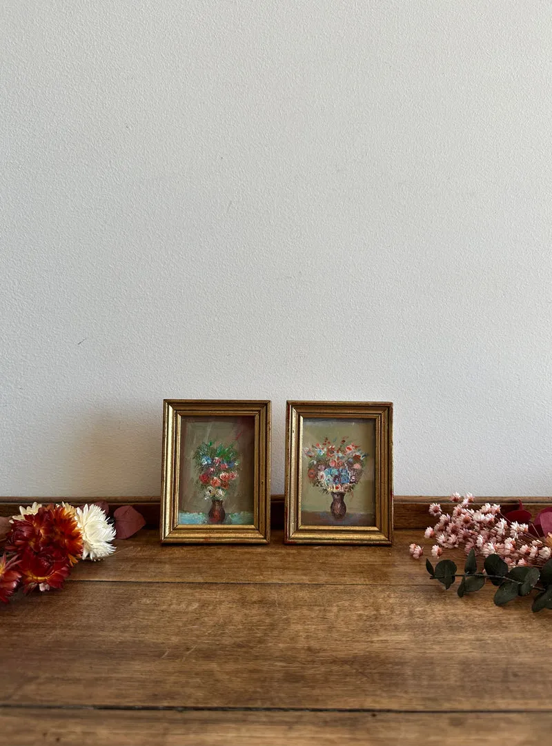 Peintures florale dans cadres à poser