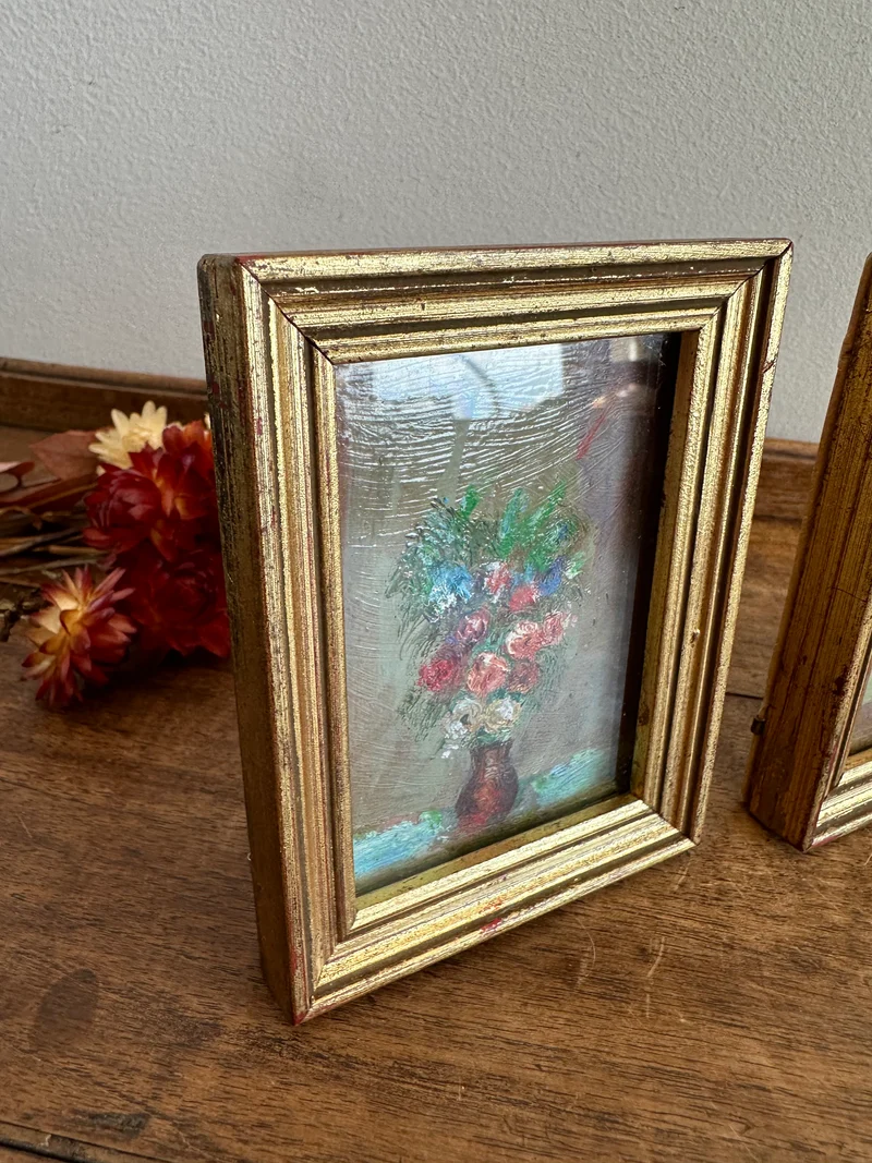 Peintures florale dans cadres à poser
