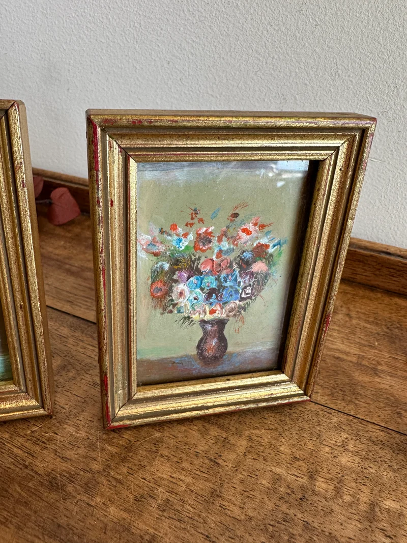 Peintures florale dans cadres à poser