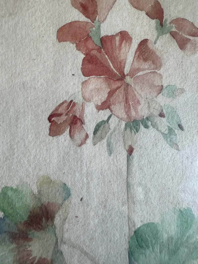 Aquarelle signée Lava années 30