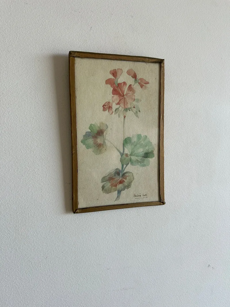 Aquarelle signée Lava années 30