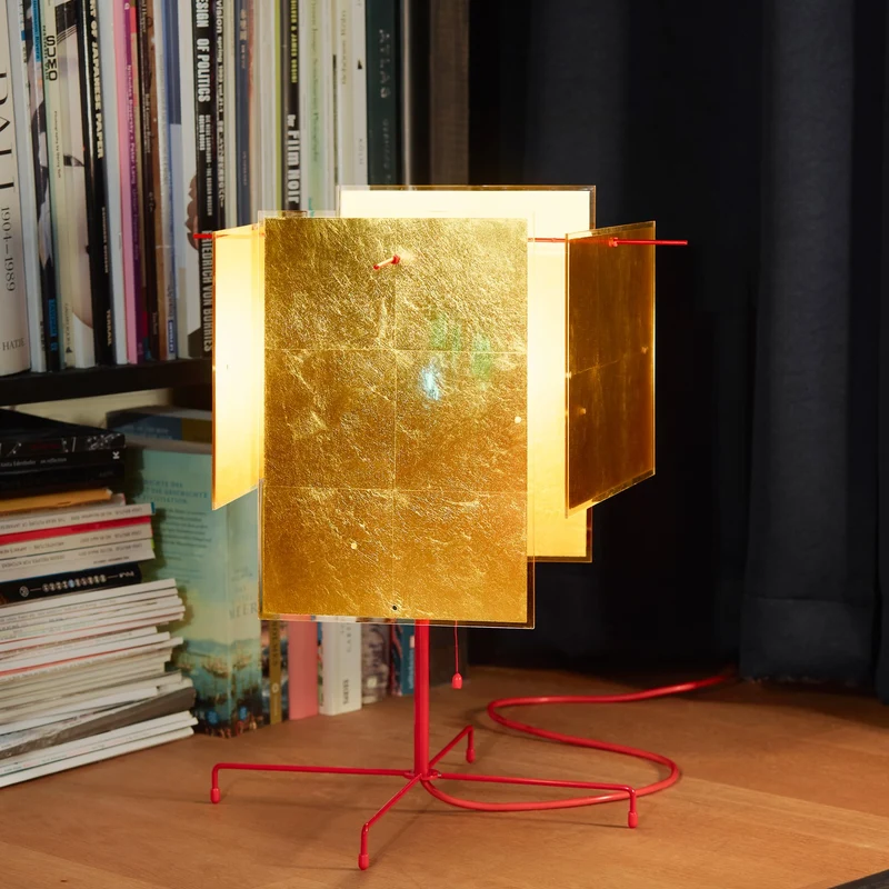 Ingo Maurer 24 Karat Blau T Table Lamp