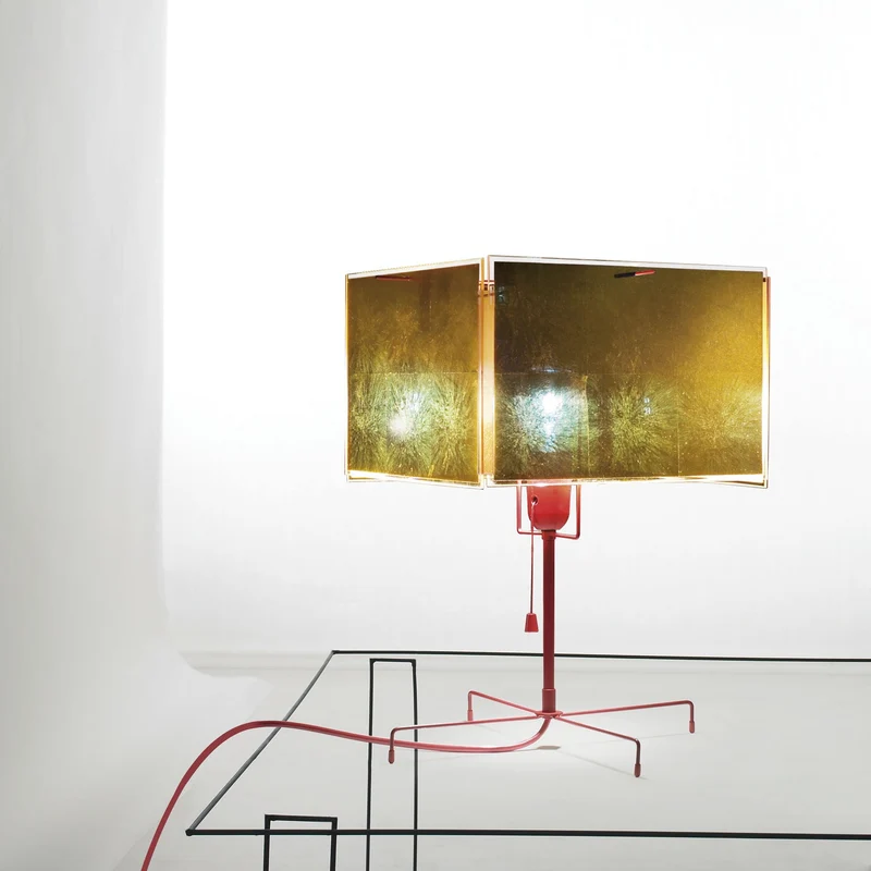 Ingo Maurer 24 Karat Blau T Table Lamp