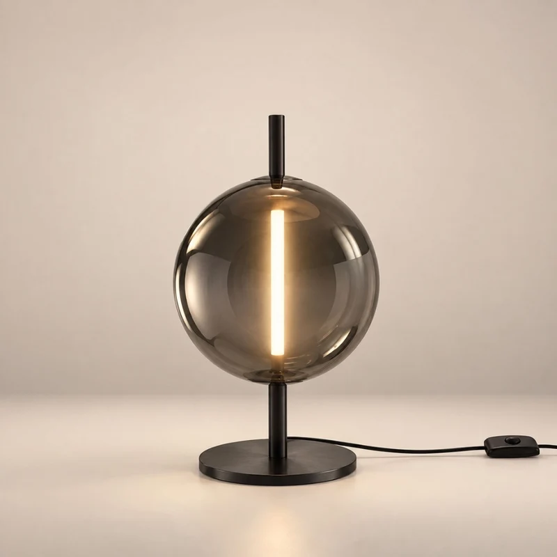 s.luce Mira LED Design Glas Tischlampe 55cm