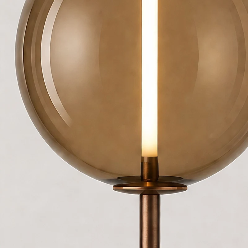 s.luce Mira Design LED Glas-Stehlampe 175cm