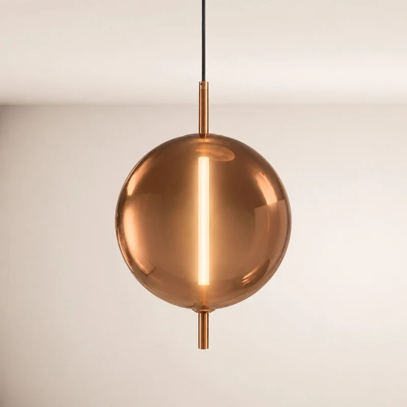 s.luce Mira Design Galerie LED Glas-Hängeleuchte 500cm