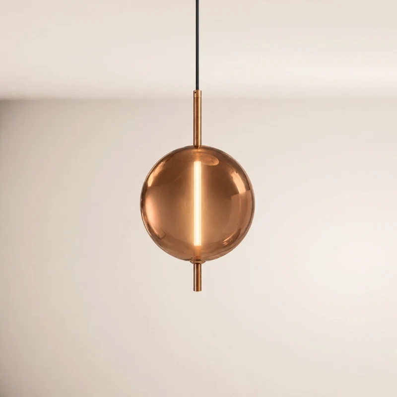 s.luce Mira Design Galerie LED Glas-Hängeleuchte 500cm
