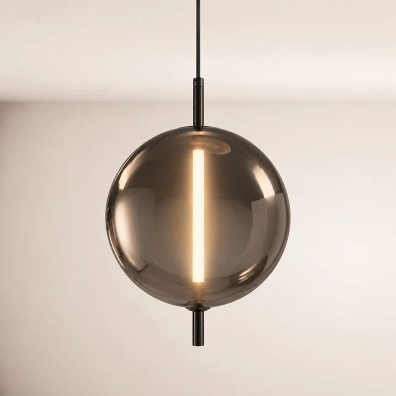 s.luce Mira Design Galerie LED Glas-Hängeleuchte 500cm