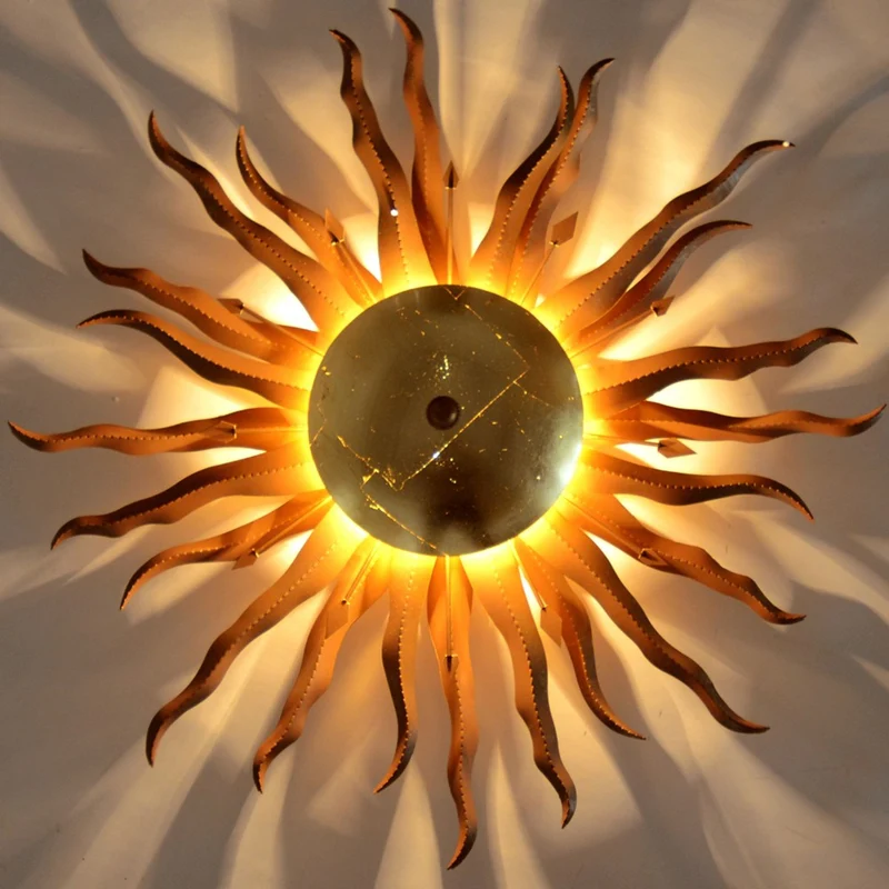 s.luce Diator XL handgeschmiedete Sonne Rost- & Goldfarben