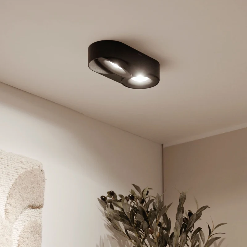 s.luce Santa Duo LED-Deckenleuchte schwenkbar 2-flammig