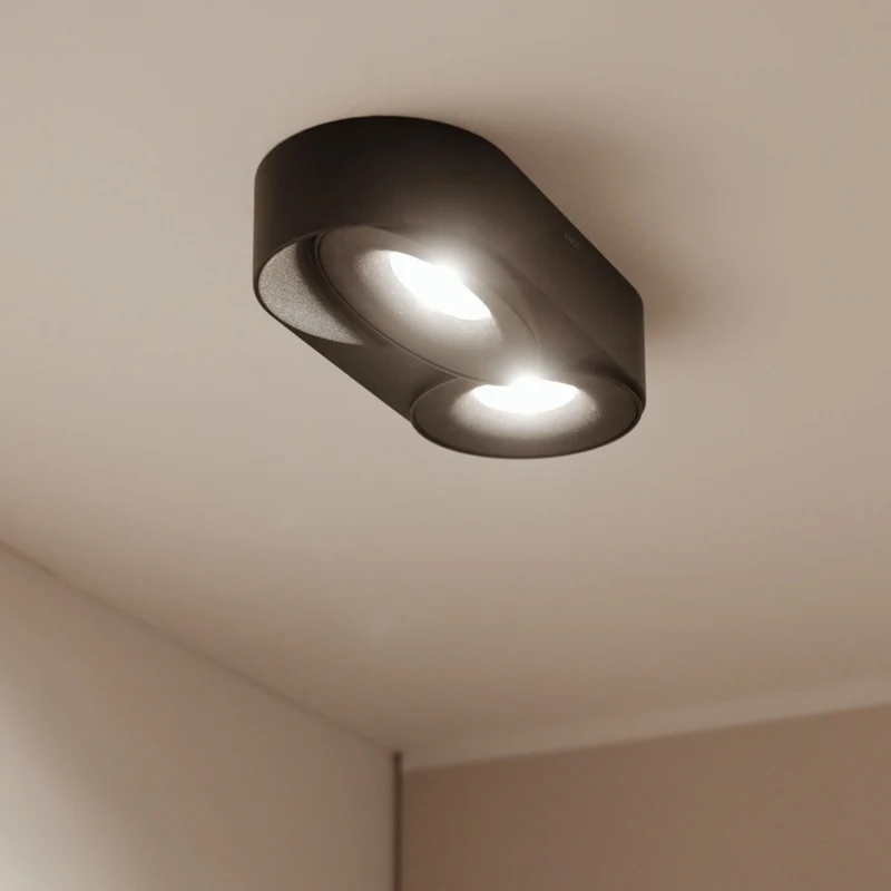 s.luce Santa Duo LED-Deckenleuchte schwenkbar 2-flammig
