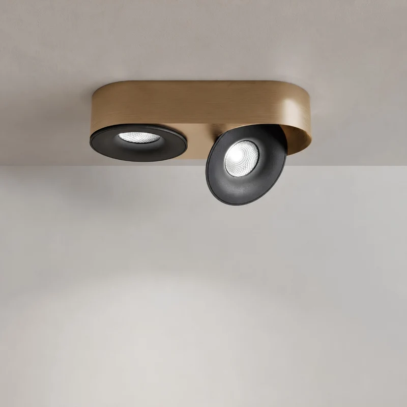 s.luce Santa Duo LED-Deckenleuchte schwenkbar 2-flammig