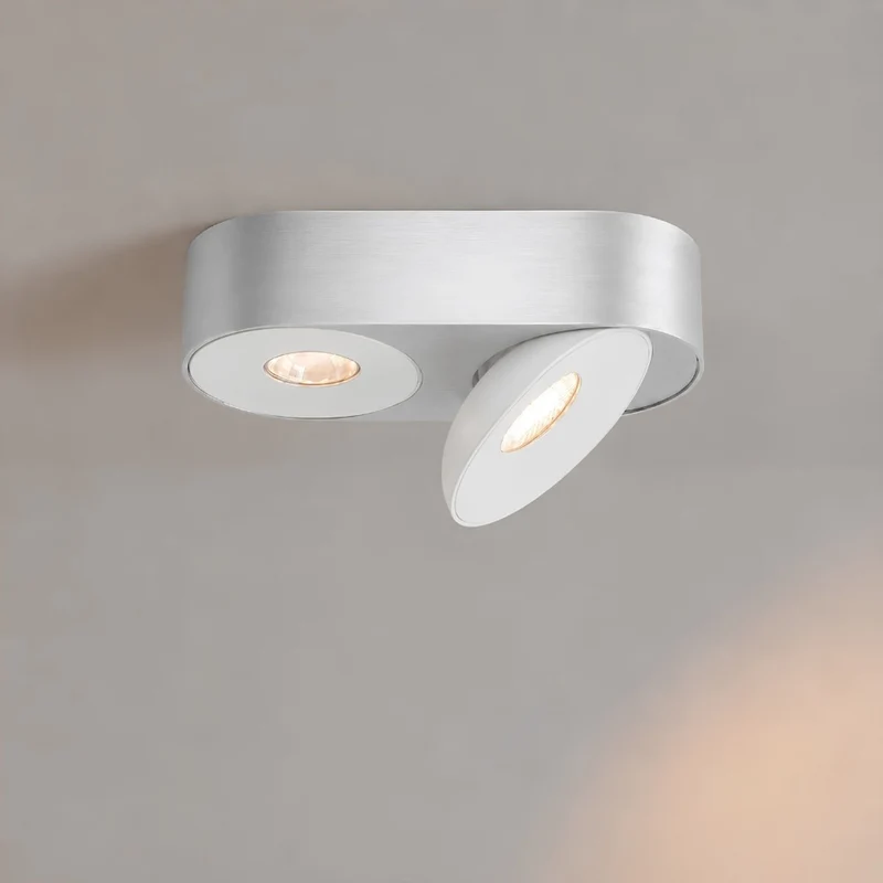 s.luce Santa Duo LED-Deckenleuchte schwenkbar 2-flammig