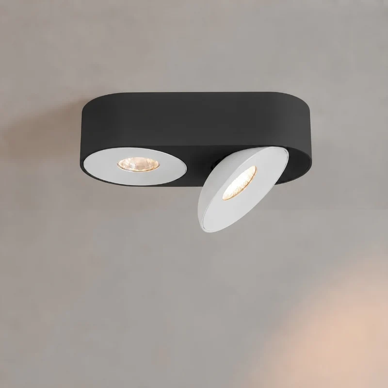 s.luce Santa Duo LED-Deckenleuchte schwenkbar 2-flammig