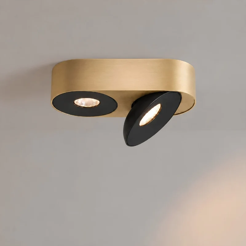 s.luce Santa Duo LED-Deckenleuchte schwenkbar 2-flammig