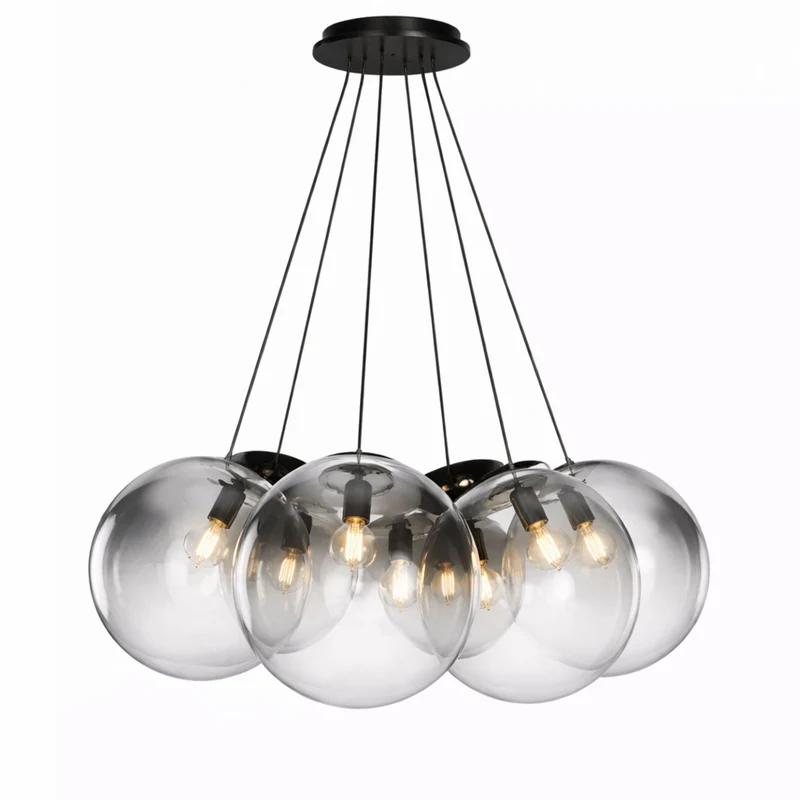 s.luce Orb Cluster Mehrfach-Pendelleuchte 7-flammig 7x40cm