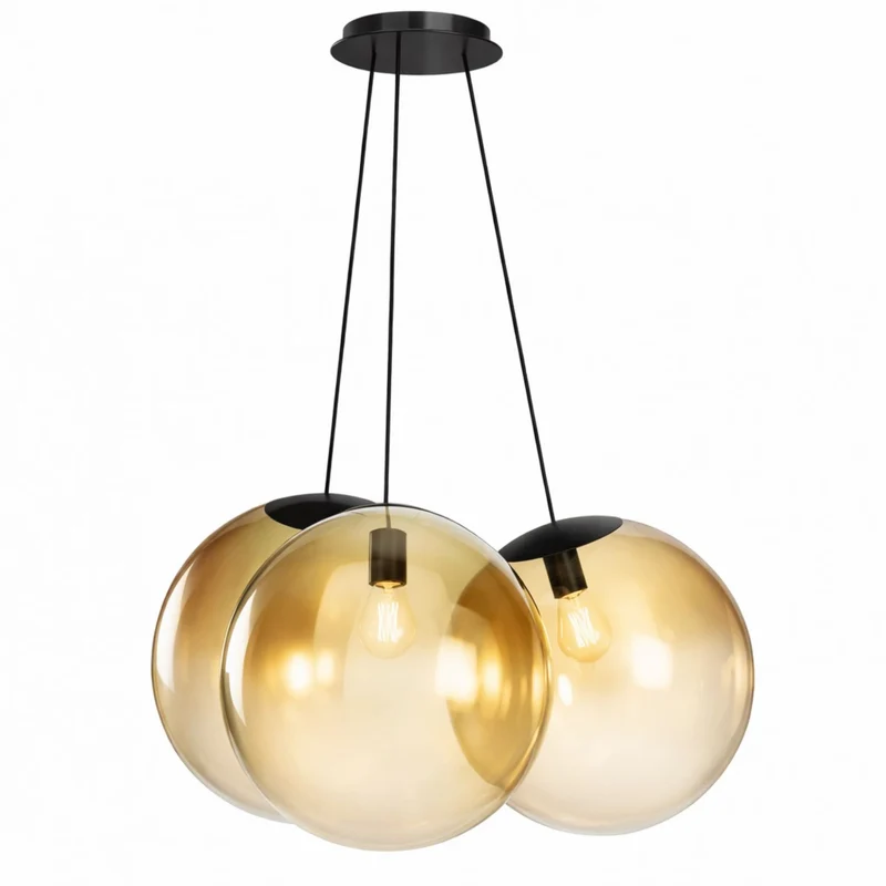s.luce Orb Cluster Glas-Pendelampe 3-flammig 3x50cm