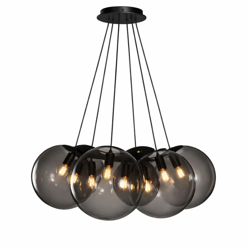 s.luce Orb Cluster Mehrfach-Pendelleuchte 7-flammig 7x20cm