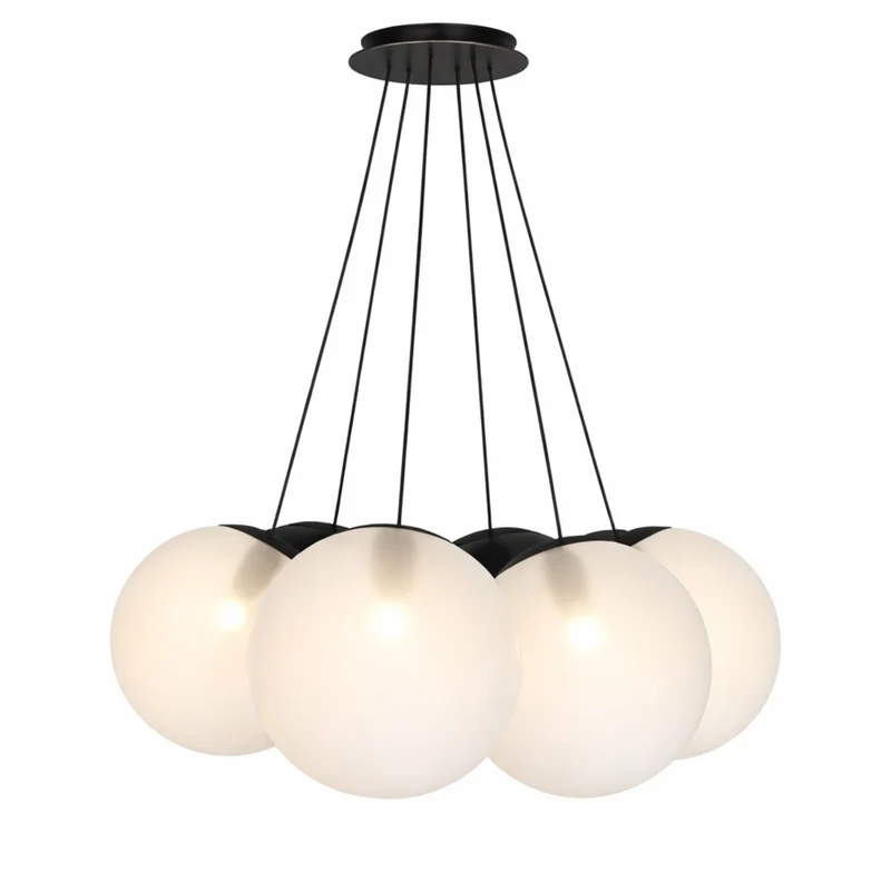 s.luce Orb Cluster Mehrfach-Pendelleuchte 7-flammig 7x20cm