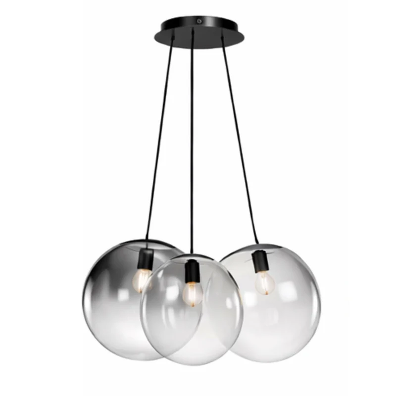 s.luce Orb Cluster Glas-Pendelleuchte 3-flammig 3x30cm