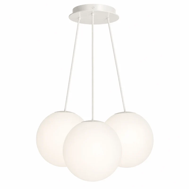 s.luce Orb Cluster Glas-Pendelleuchte 3-flammig 3x30cm