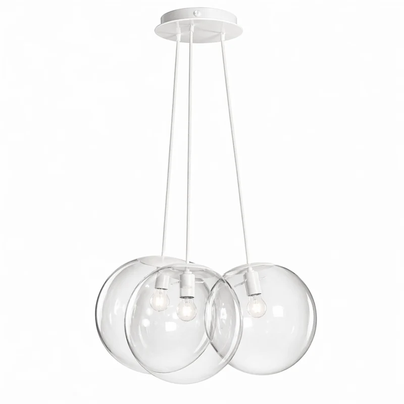 s.luce Orb Cluster Glas-Pendelleuchte 3-flammig 3x30cm