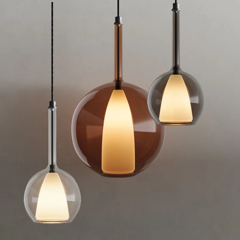 s.luce Belluna Cluster Glas-Hängeleuchte 3-flammig