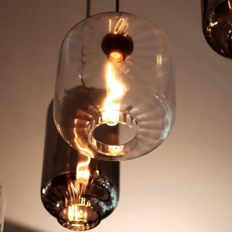 s.luce Velo Cluster Glas-Hängeleuchte 7-flammig 7x18cm