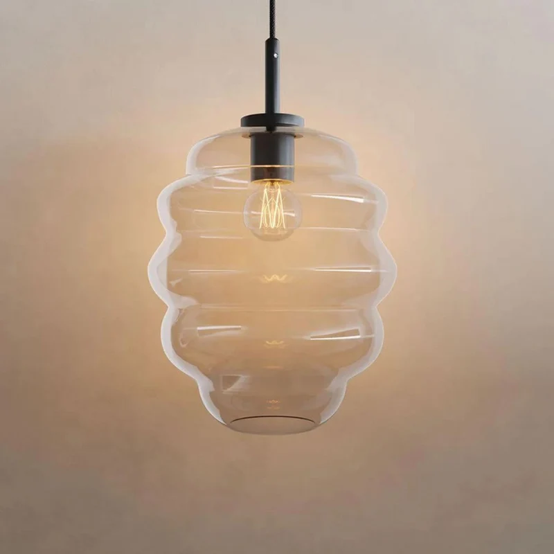 s.luce Echos Cluster Glas-Pendelleuchte 7-flammig 7x25cm