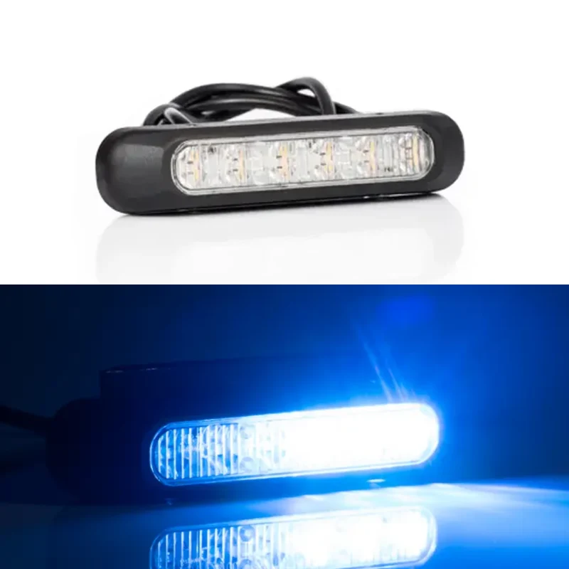 Feux de détresse stroboscopiques à 6 LED Fristom / Bleus