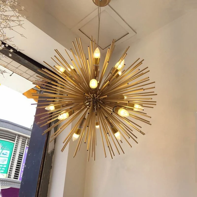 Lustre Boule Or Sole