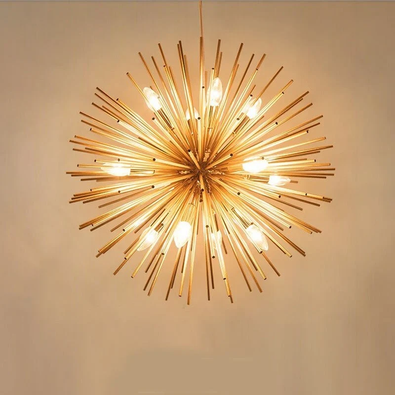 Lustre Boule Or Sole