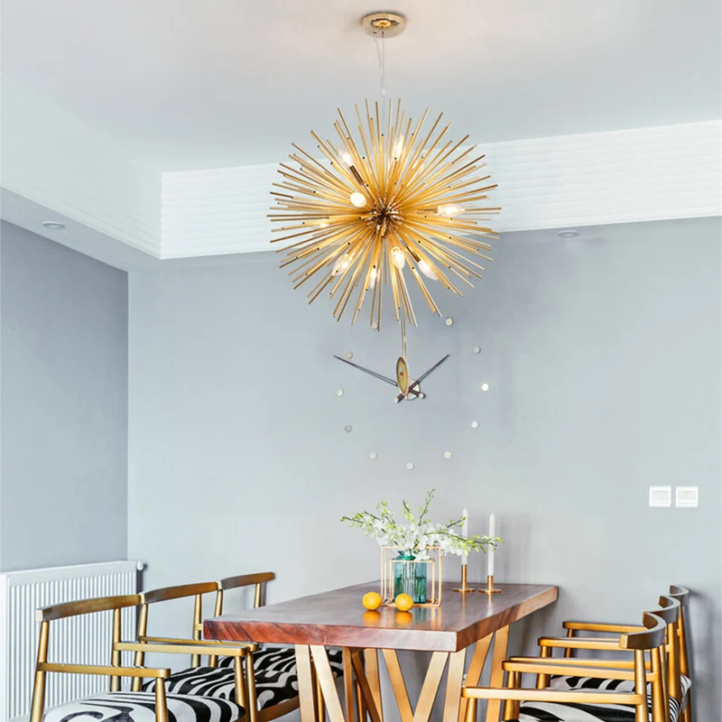 Lustre Boule Or Sole