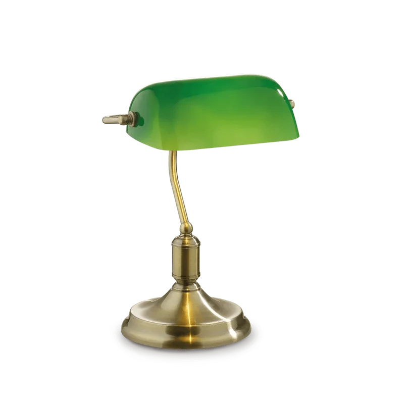 Lampe de bureau LAWYER bronze: éclairez vos nuits de travail