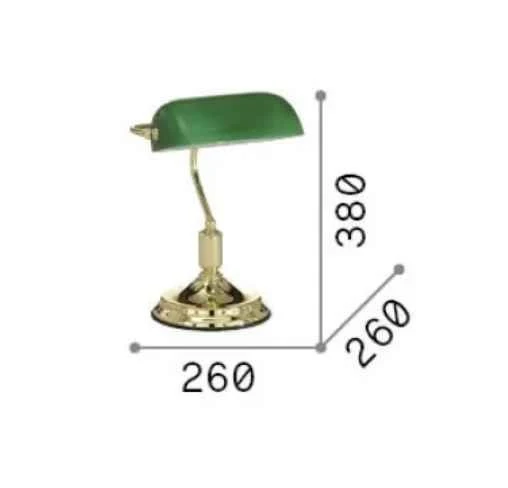 Lampe de bureau LAWYER bronze: éclairez vos nuits de travail
